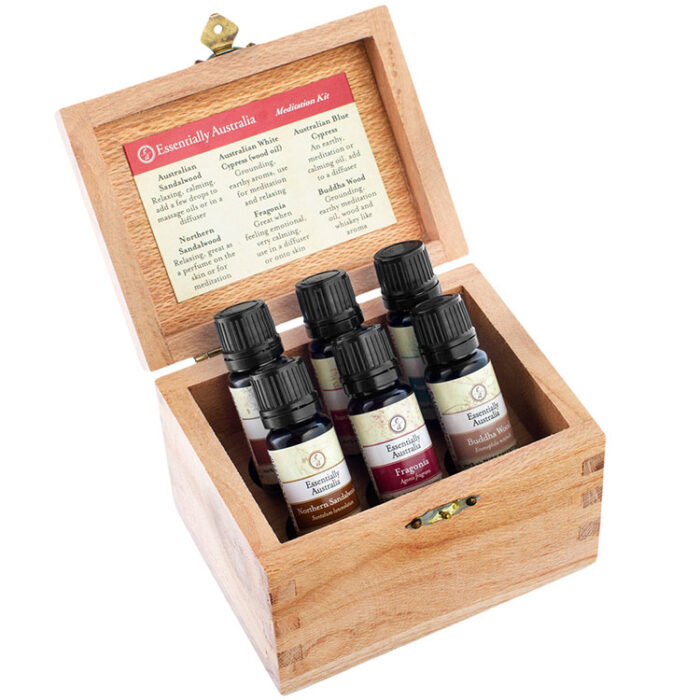 Meditation Kit - Essential Oil Box | Essentially Australia, meditation essential oil set, essential oil kit Australia, meditation gift box